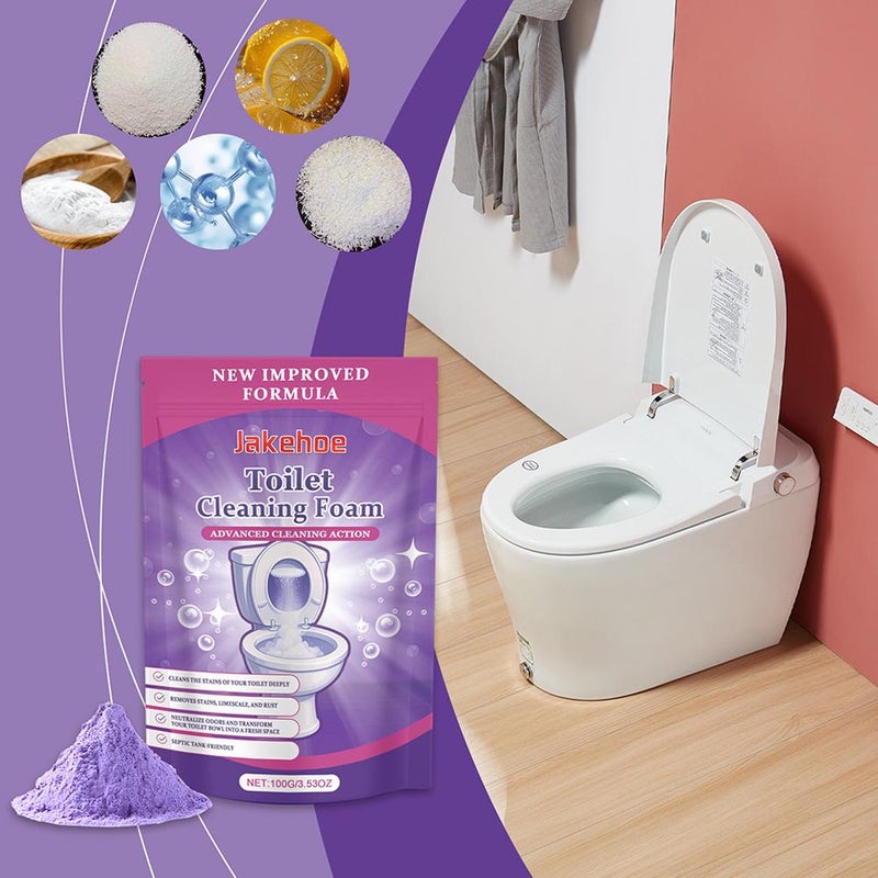 1Pcs Toilet Cleaner, Toilet Cleaning Foam,Foam for Sparkling Clean Toilet,Touch Free Foaming Toilet Cleaning Foaming Powder,Deep Clean,Stain Removal,Fresh Scent - Image 2